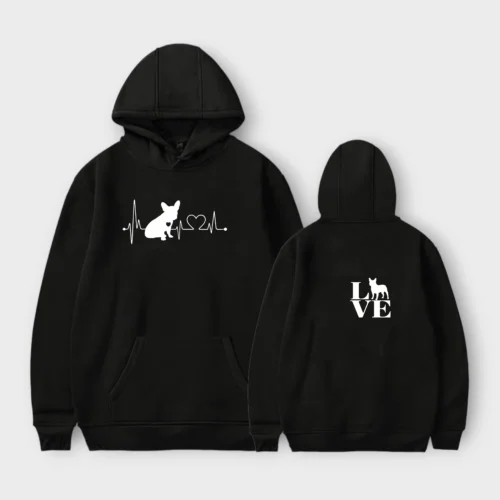 French Bulldog Hoodie #513 LOVE