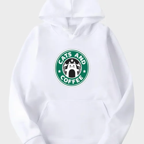 Starbucks Cat Hoodie #w1