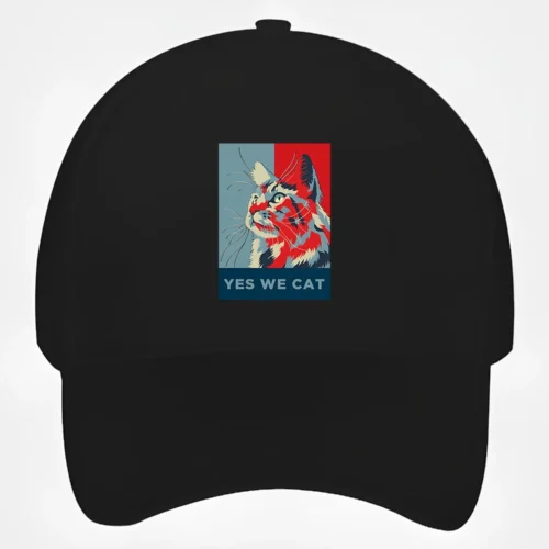 Yes We Can Cat Baseball Cap #1